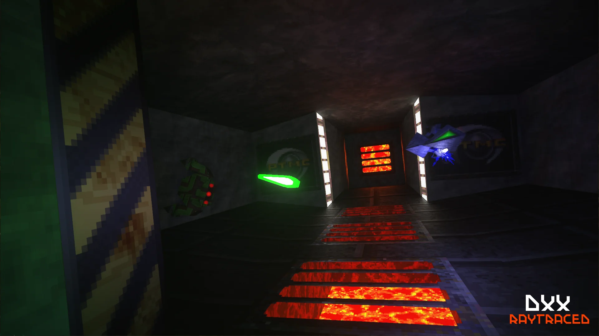 Descent raytraced image